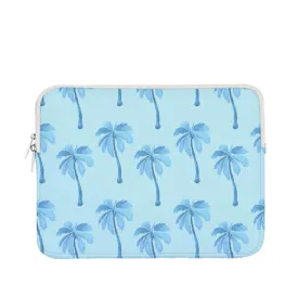 *15.5in Blue Watercolor Palms Laptop Case