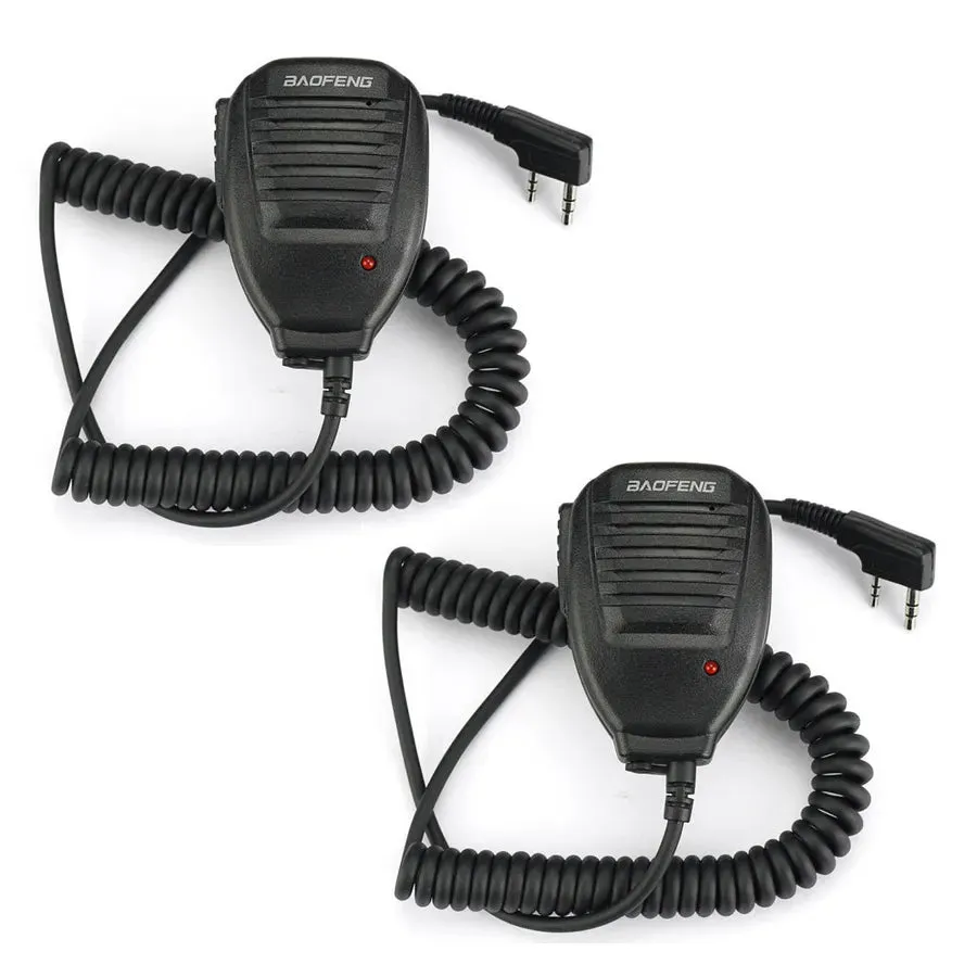 2pcs Microphone For Baofeng Handheld Mic Radio Walkie Talkie Speaker for UV-5R UV-5RA UV-5RE UV-3R UV-82 UV-8D BF-888S