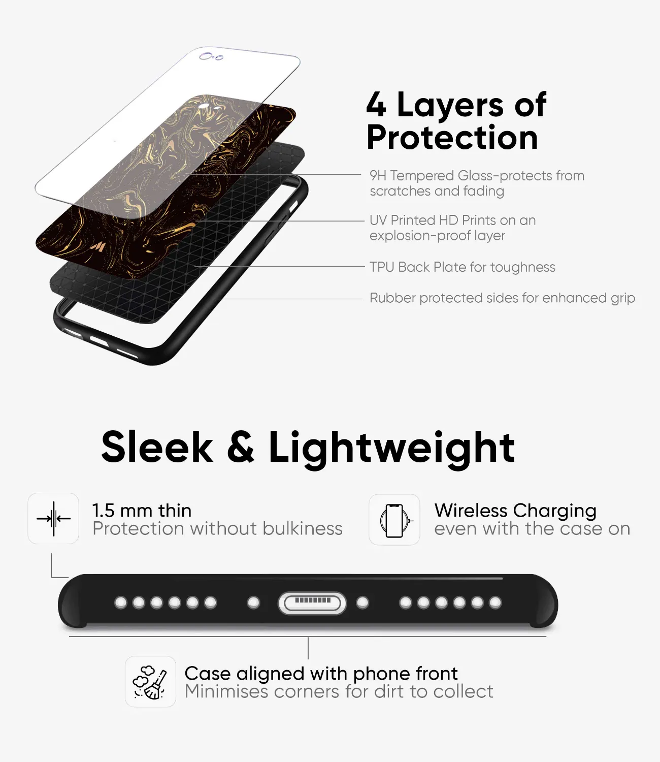 AmourAura Glass Phone Case