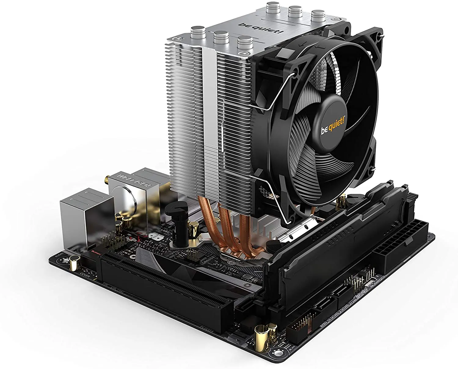 Be Quiet! BK030 Pure Rock Slim 2 Heatsink & Fan Air Cooler, Intel & AMD Sockets, 9.2cm PWM Fan, 130W TDP, CPU Cooler