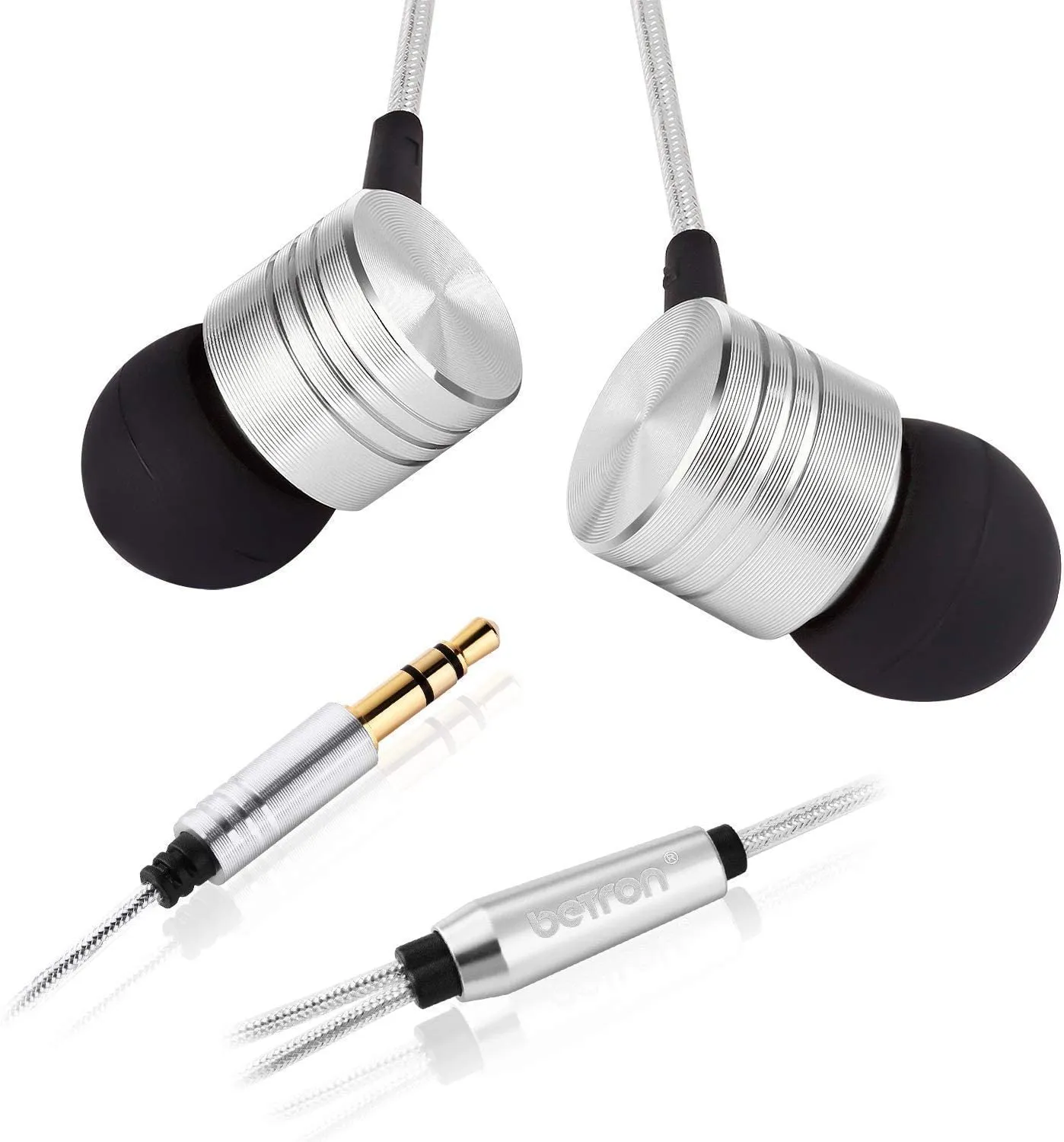 Betron B650 Earphones Noise Isolating In Ear Powerful Bass Sound High Definition for iPhone Samsung