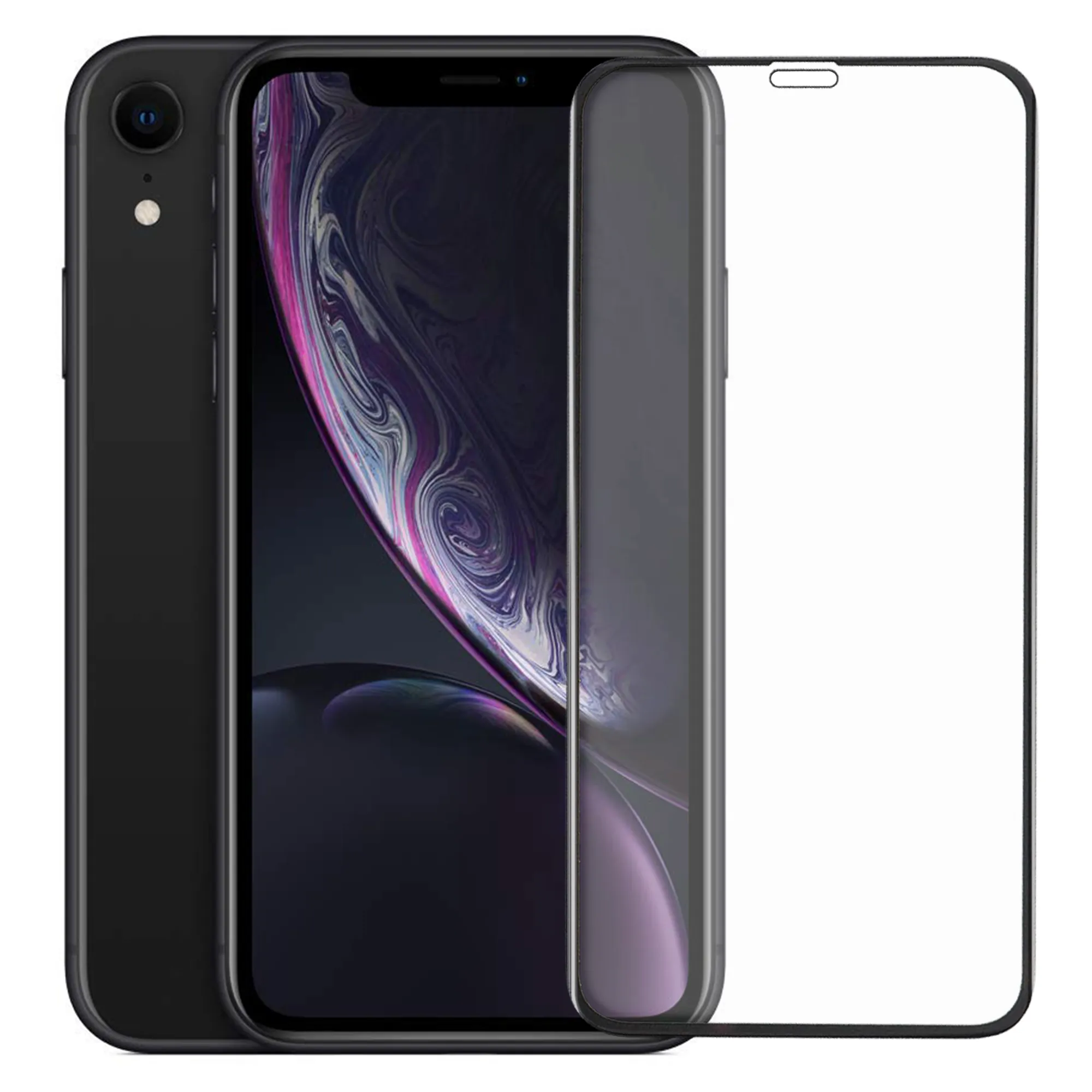 Black Shield Premium Tempered Glass - iPhone XR