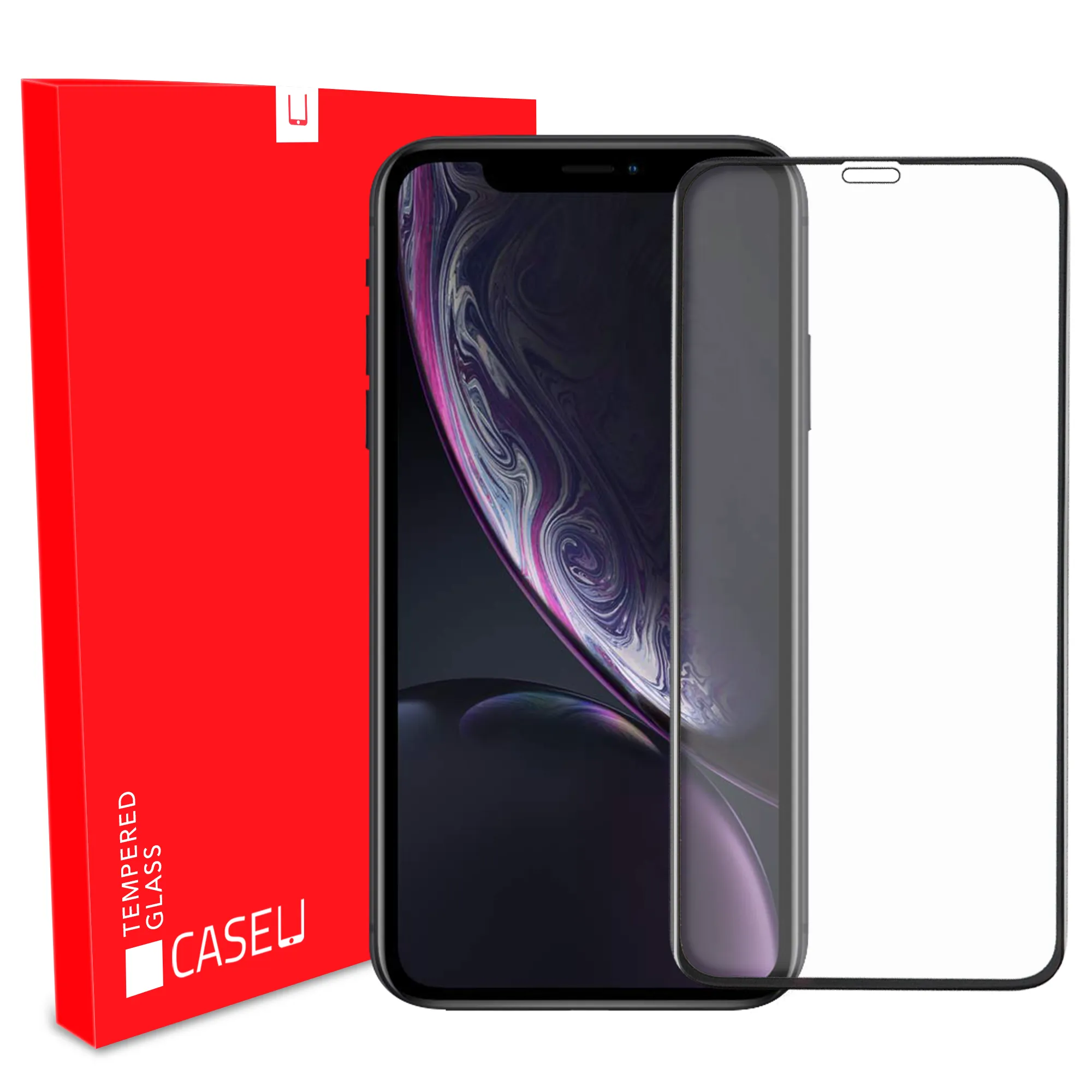 Black Shield Premium Tempered Glass - iPhone XR