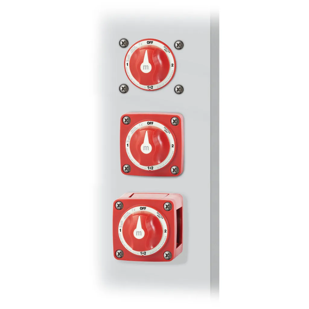 Blue Sea 6007 Mini Selector Battery Switch- Red