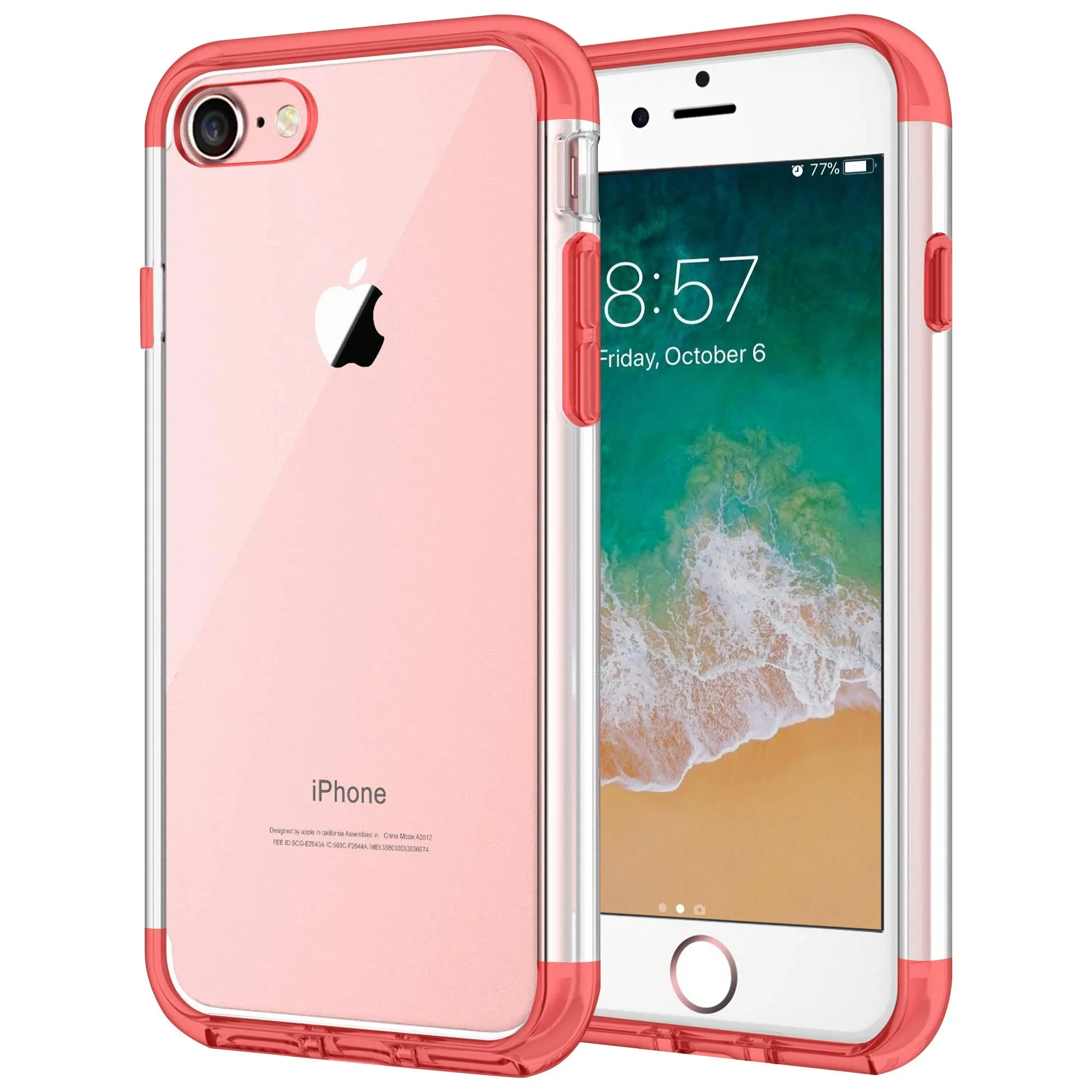 Case for iPhone 7 Shock Proof Soft TPU Silicone Phone Clear Slim Cover