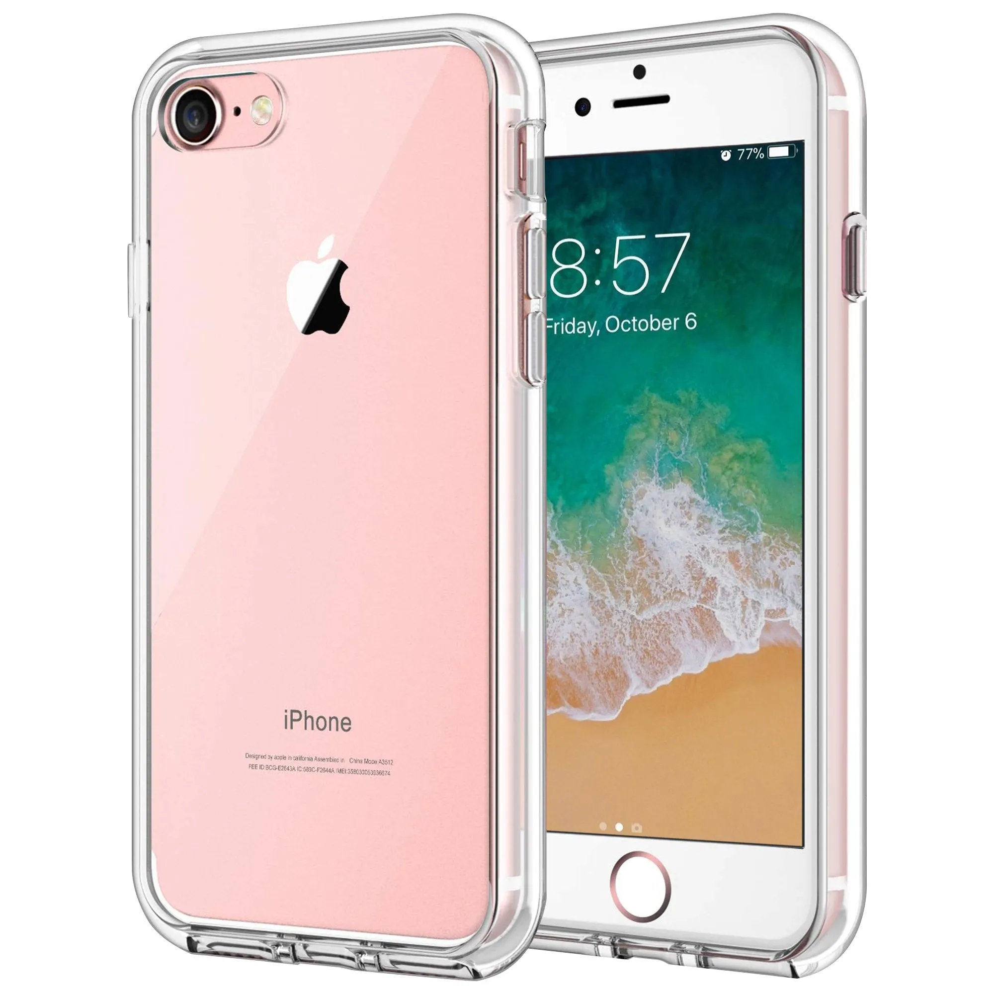 Case for iPhone 7 Shock Proof Soft TPU Silicone Phone Clear Slim Cover