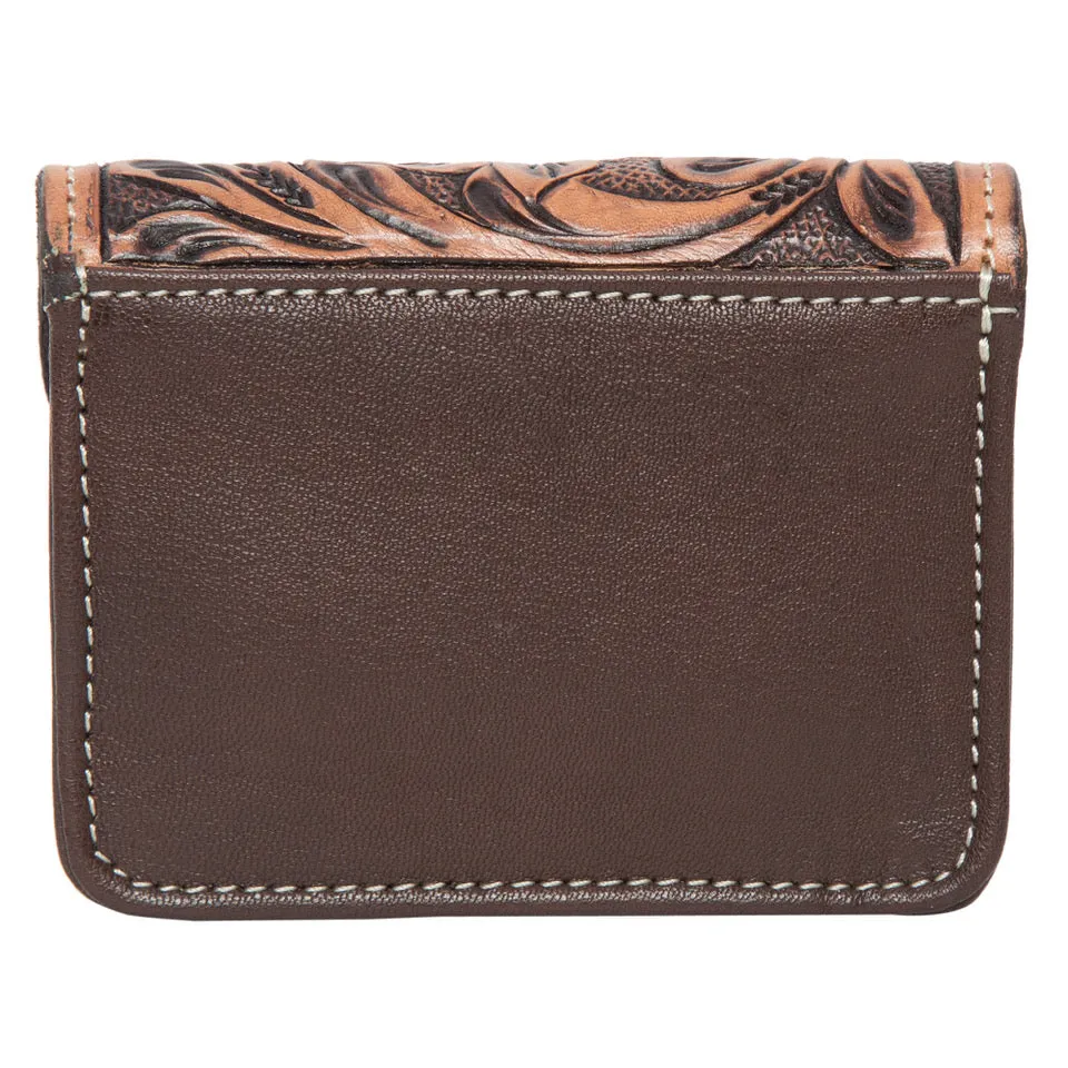 Chile Cowhide Purse with Tooling Leather Flap