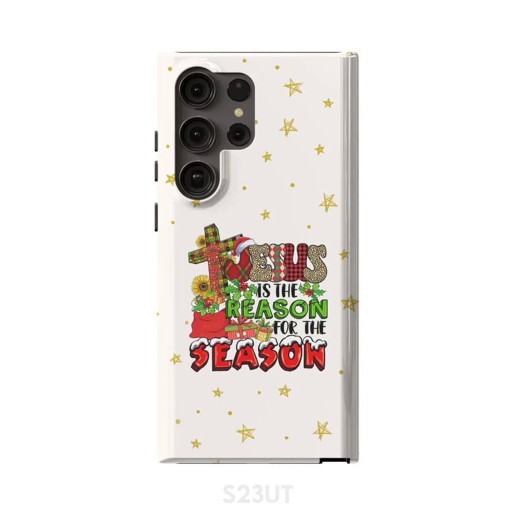 Christmas Phone Cases Jesus Is The Reason For The Season Christmas Phone Case - Bible Verse Phone Cases Samsung