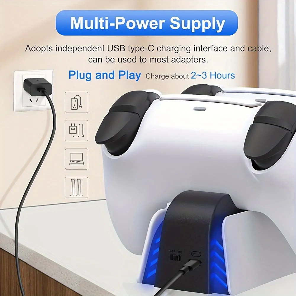 Dual Fast Charging Controller Charging Station for PS5 DualSense