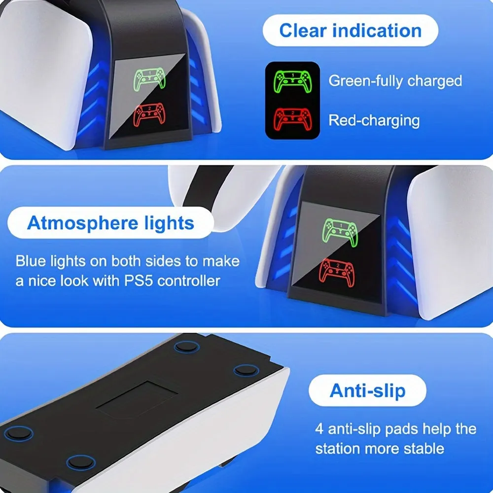 Dual Fast Charging Controller Charging Station for PS5 DualSense