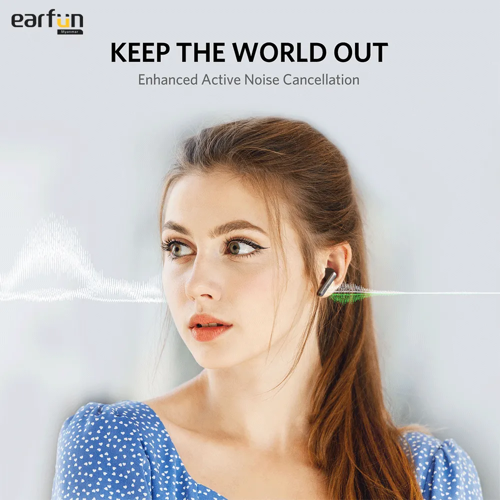 Earfun TW201 Air S Bluetooth V5.2 ANC True Wireless Earbuds