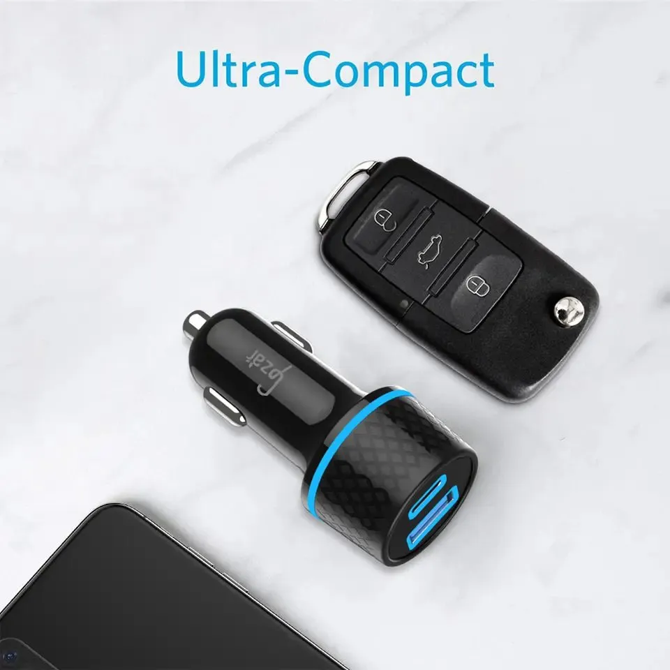 Gzar 42.5W Super USB C Car Charger UAE Mini & Metal - Fast Type C Car Chargers