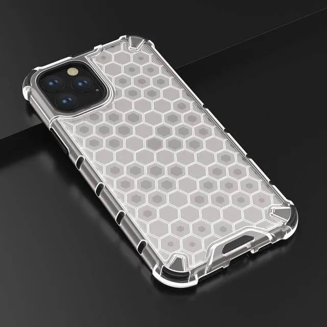 Honeycomb Clear Shockproof iPhone 11 Cases