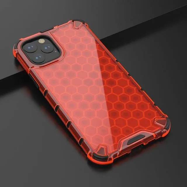 Honeycomb Clear Shockproof iPhone 11 Cases