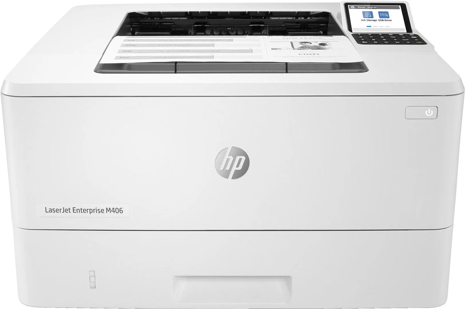 Hp Laserjet Enterprise M406dn, Black And White, Printer For Business, Print, Compact Size; Strong Security; Two-Sided Pr