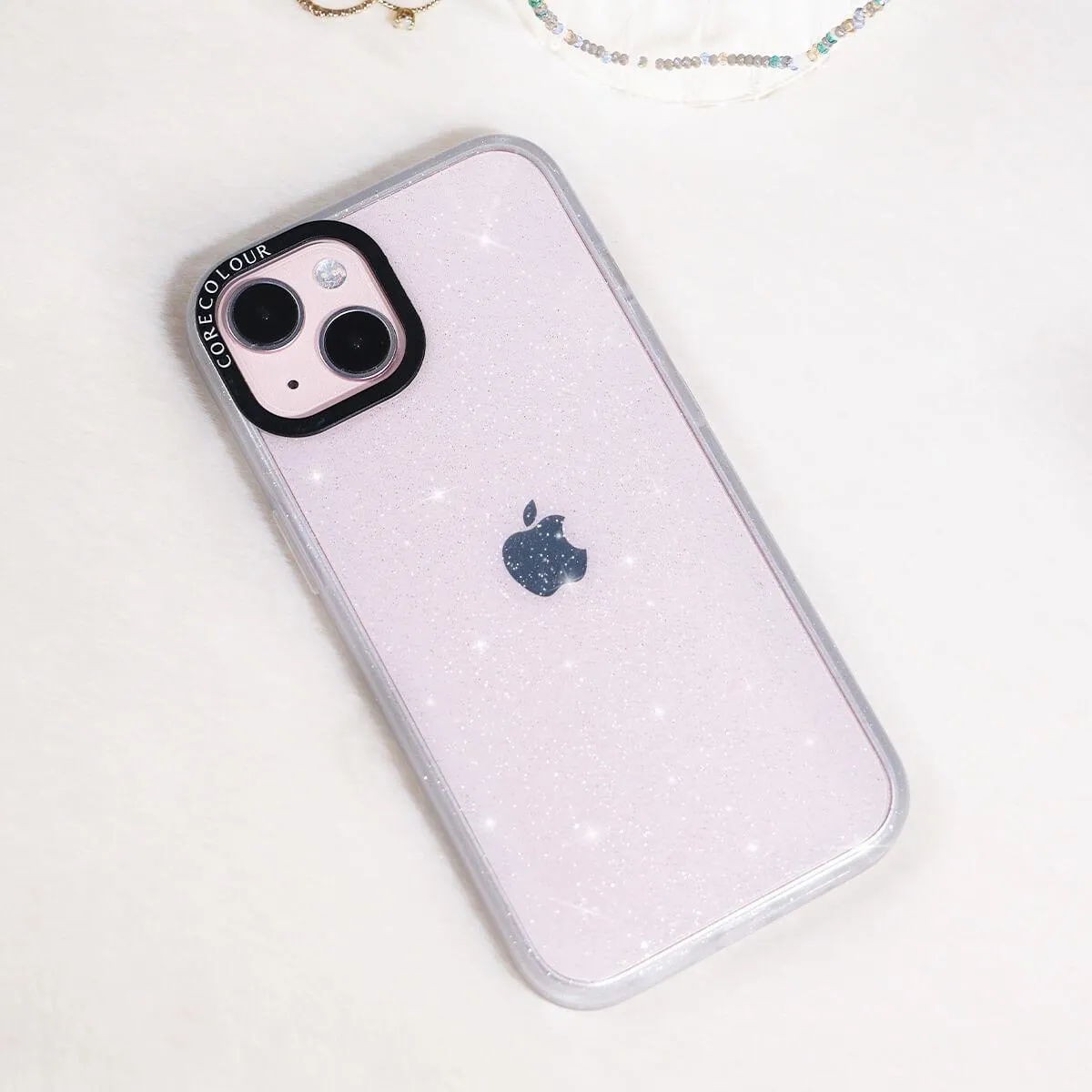 iPhone 12 Pro Max Glitter Clear Glitter Phone Case