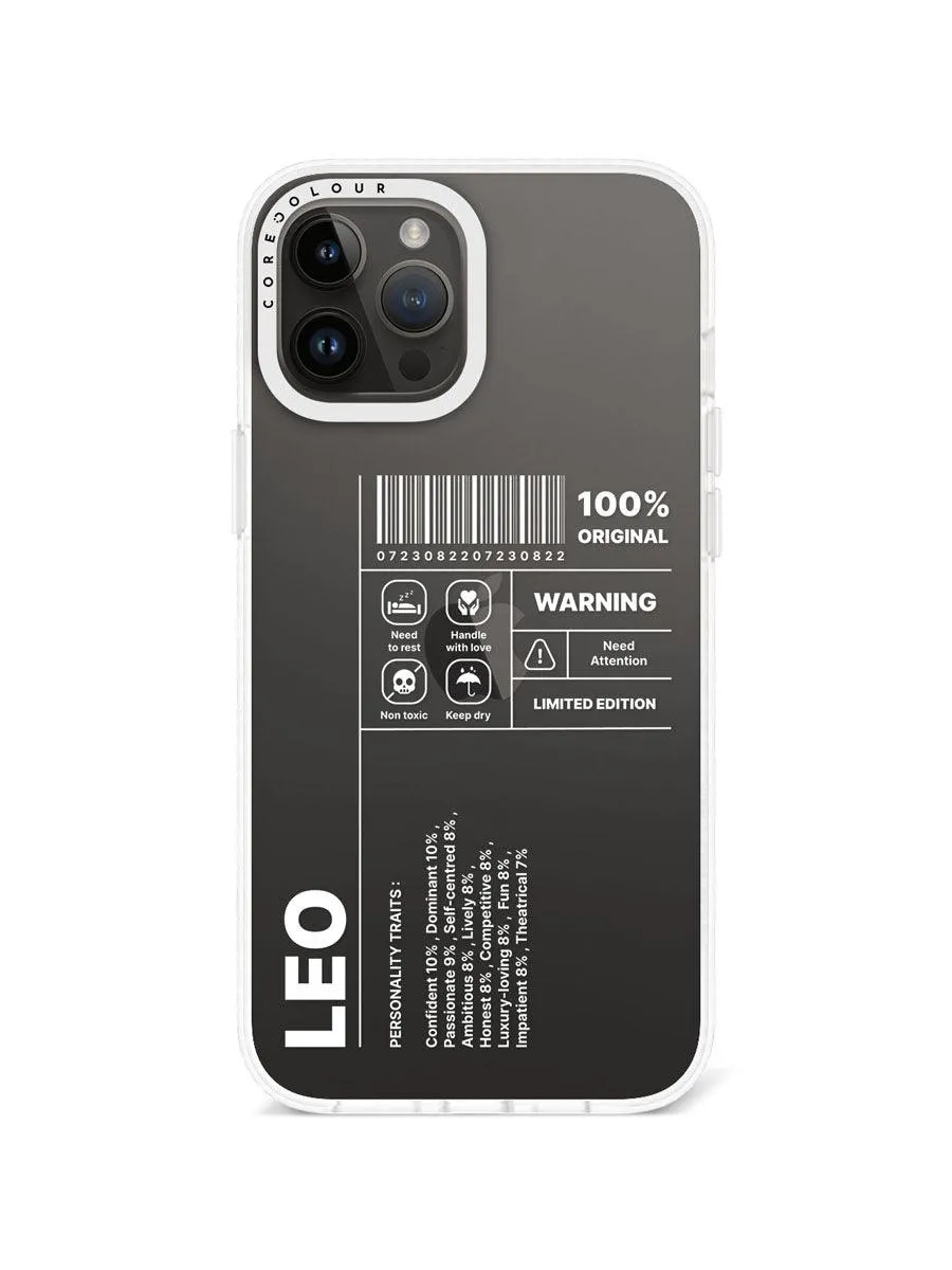 iPhone 12 Pro Max Warning Leo Phone Case