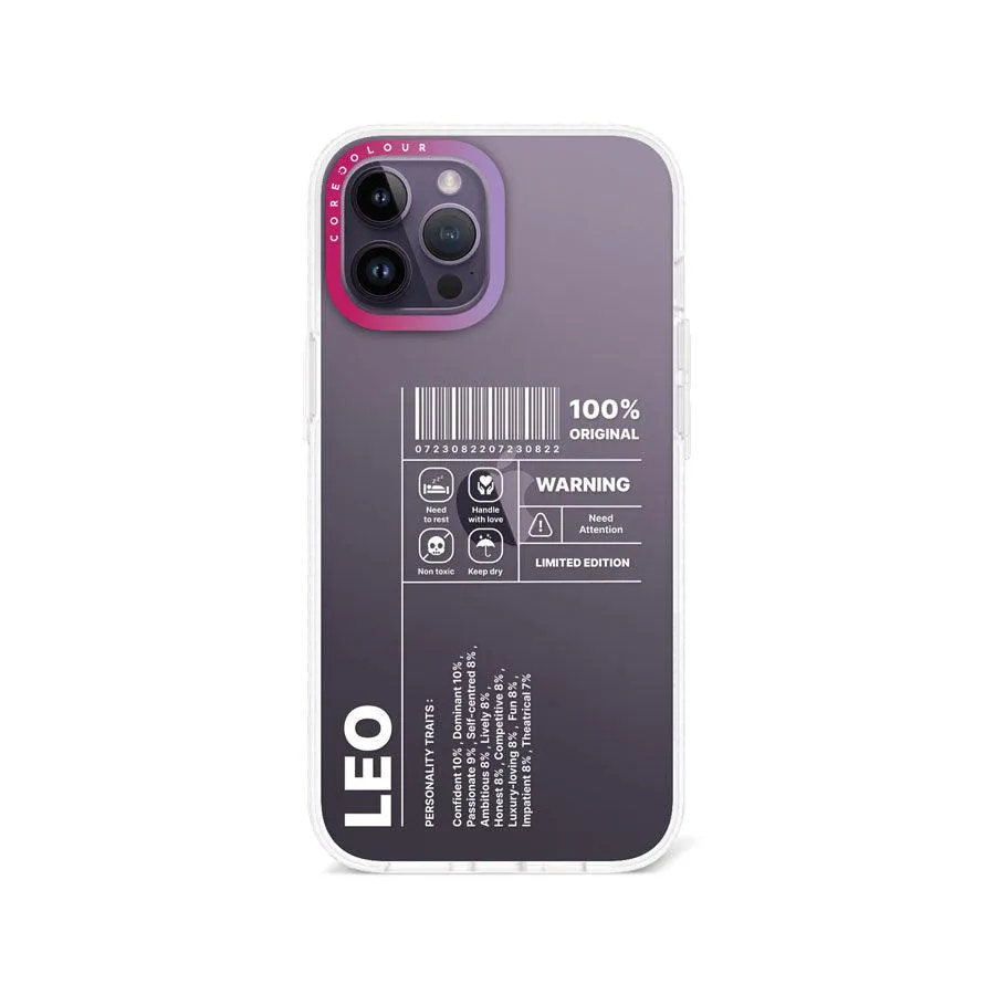 iPhone 12 Pro Max Warning Leo Phone Case