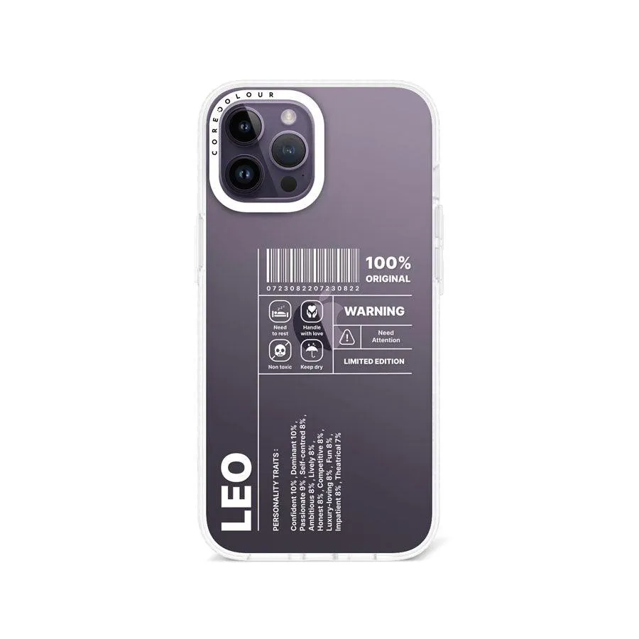 iPhone 12 Pro Max Warning Leo Phone Case