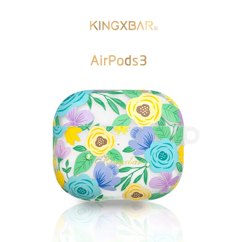 KINGXBAR Swarovski Crystals Ultra Thin Apple AirPods 3 Charging Case Cover