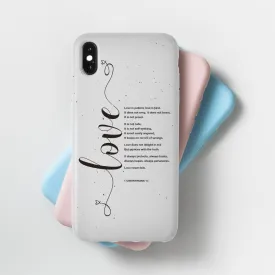 Love is Patient, Love is Kind Phone Case