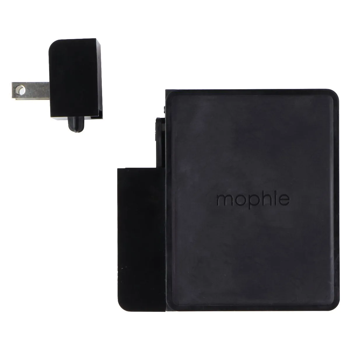 Sure! Heres an optimized title for the product:

High-Capacity Mophie Portable Power Bank Charger (6100mAh) - Wireless Charging, Compact Design, Stylish Black Finish (Model: TRVLSTION-WRLS-6K)