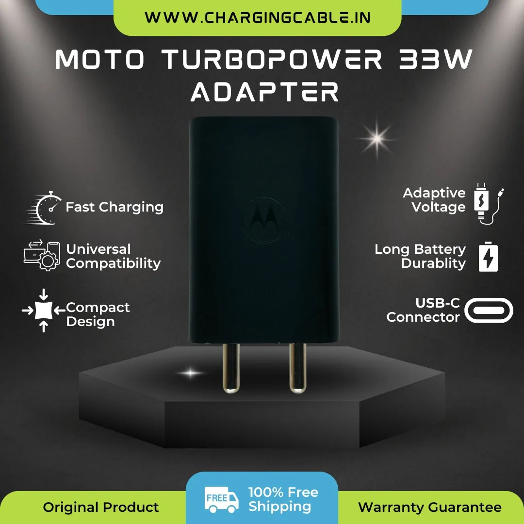 Moto 33W TurboPower Charger (Only Adapter)