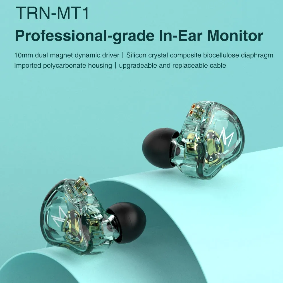 MT1 HIFI In-Ear Earphone No Mic DJ Monitor Earphones Dynamic Noise Cancelling