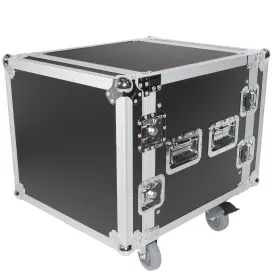 ProX XS-10R18W 10U Space Amp Rack Mount ATA Flight Case 18 Inch Depth W-Casters | Shipped Disassembled