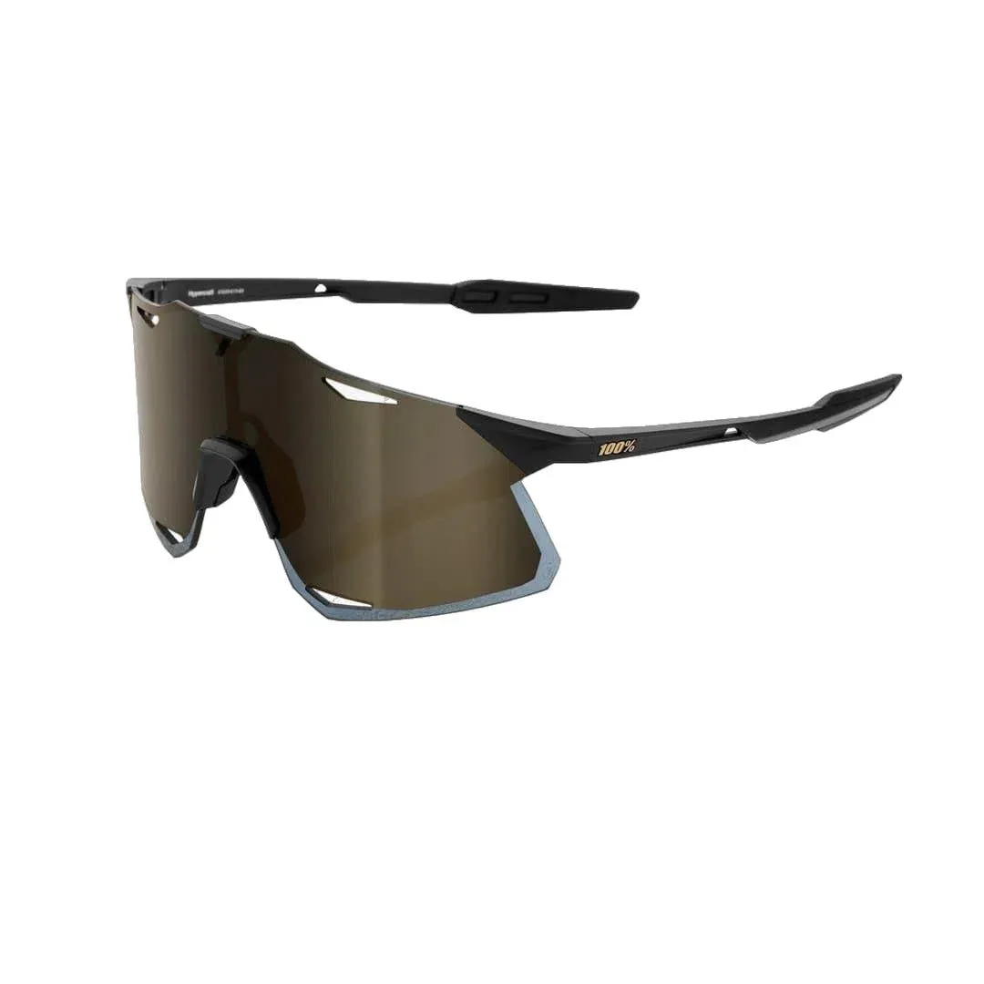 RIDE 100% Eyewear Hypercraft - Matte Black Soft Gold Mirror Lens