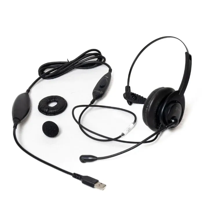 Starkey SM5310 MONAURAL PTT Military USB Headset with Push-To-Talk NON NOISE CANCELLING - FREE SHIPPING