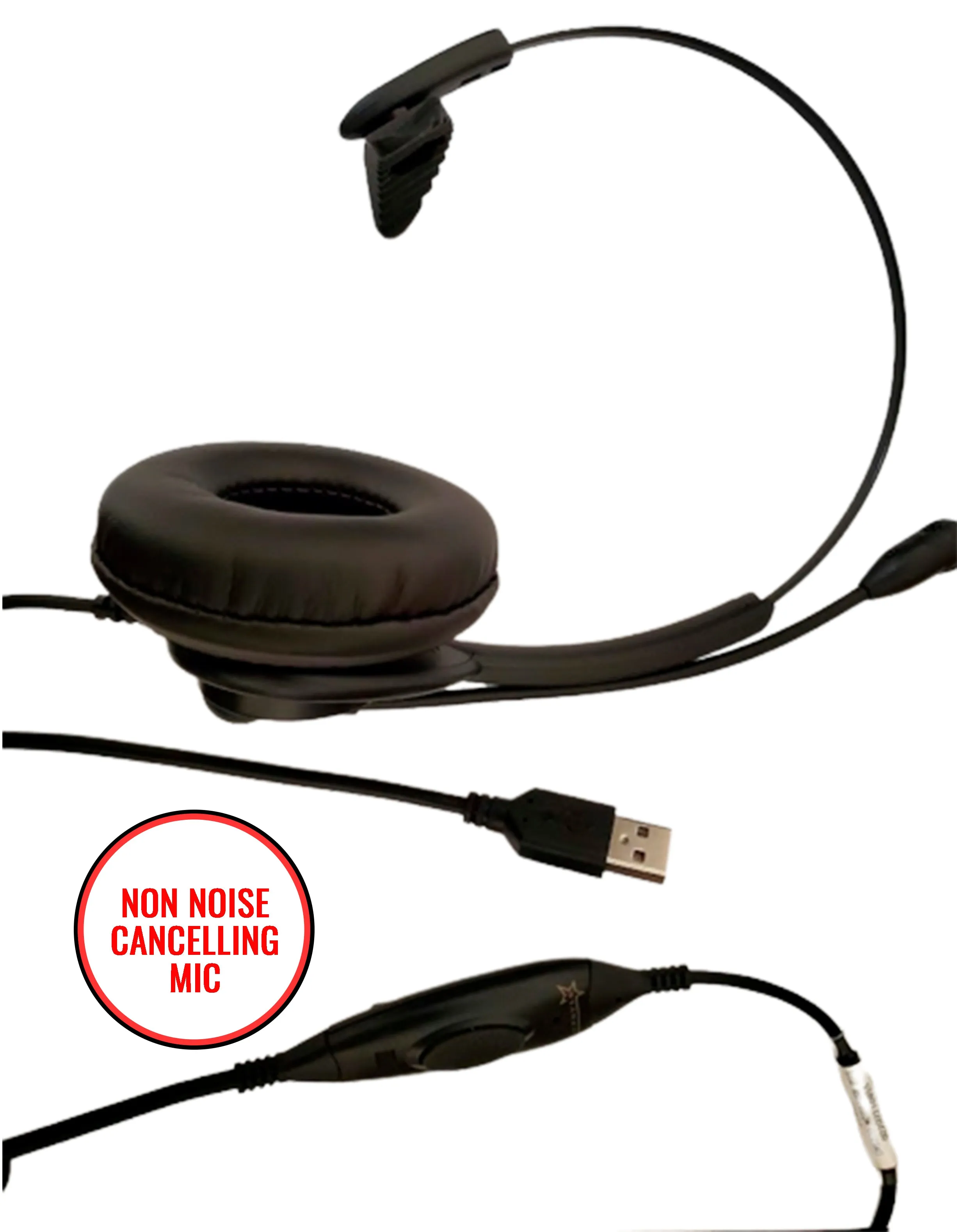 Starkey SM5310 MONAURAL PTT Military USB Headset with Push-To-Talk NON NOISE CANCELLING - FREE SHIPPING