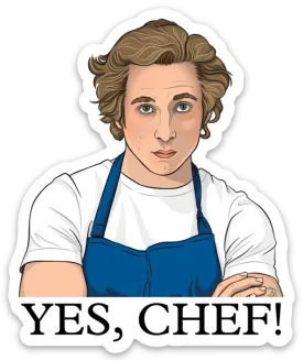 Yes, Chef! Die Cut Sticker