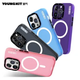 YOUNGKIT Color Sand MagSafe Slim Thin Matte Anti-Scratch Back Shockproof Cover Case